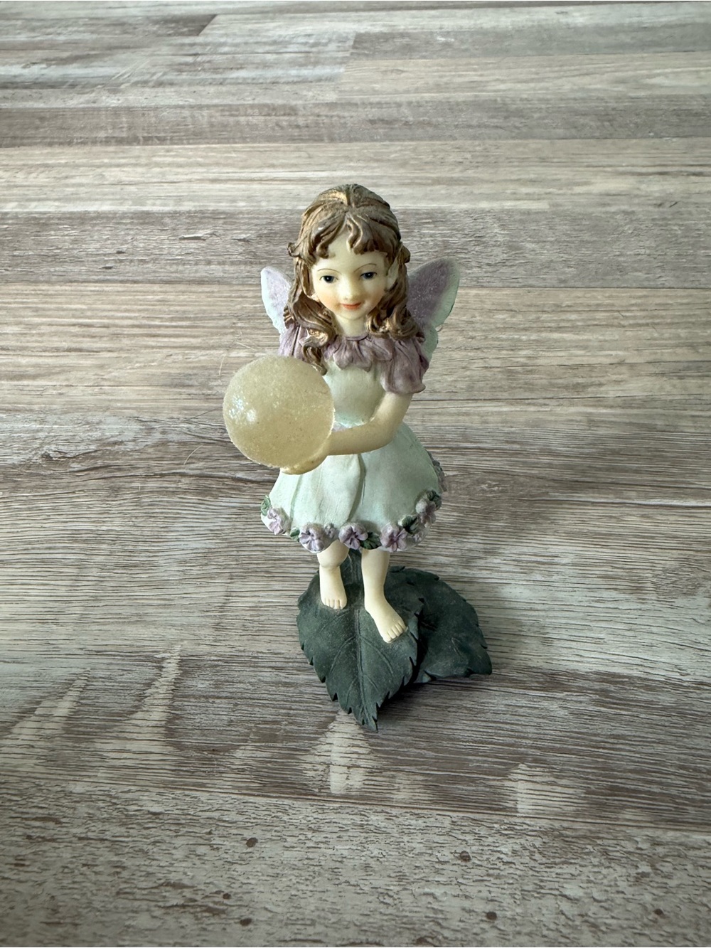 Whimsical Fairy Figurine with Golden Orb - Home Party Decor